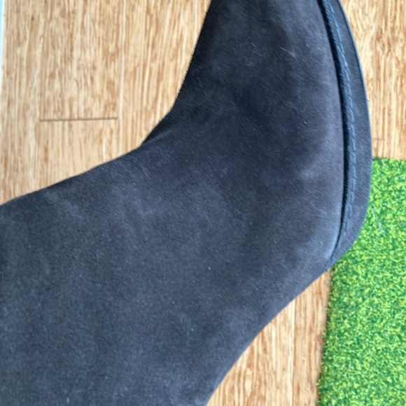Charcoal grey suede Stuart Weitzman high heel ankle boot - Picture 12 of 13